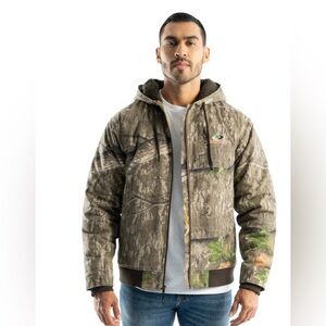 Mossy Oak Men's Sherpa Lined Bomber Jacket, Mossy Oak Country Roots 3XL Hunting